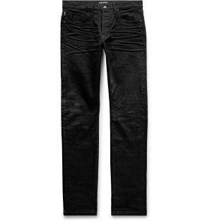 TOM FORD - Slim-Fit Selvedge Denim Jeans - Men - Black TOM FORD - Slim-Fit Selvedge Denim Jeans - Men - Black