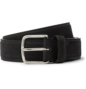 The Row - 3cm Black Suede Belt - Men - Black The Row - 3cm Black Suede Belt - Men - Black
