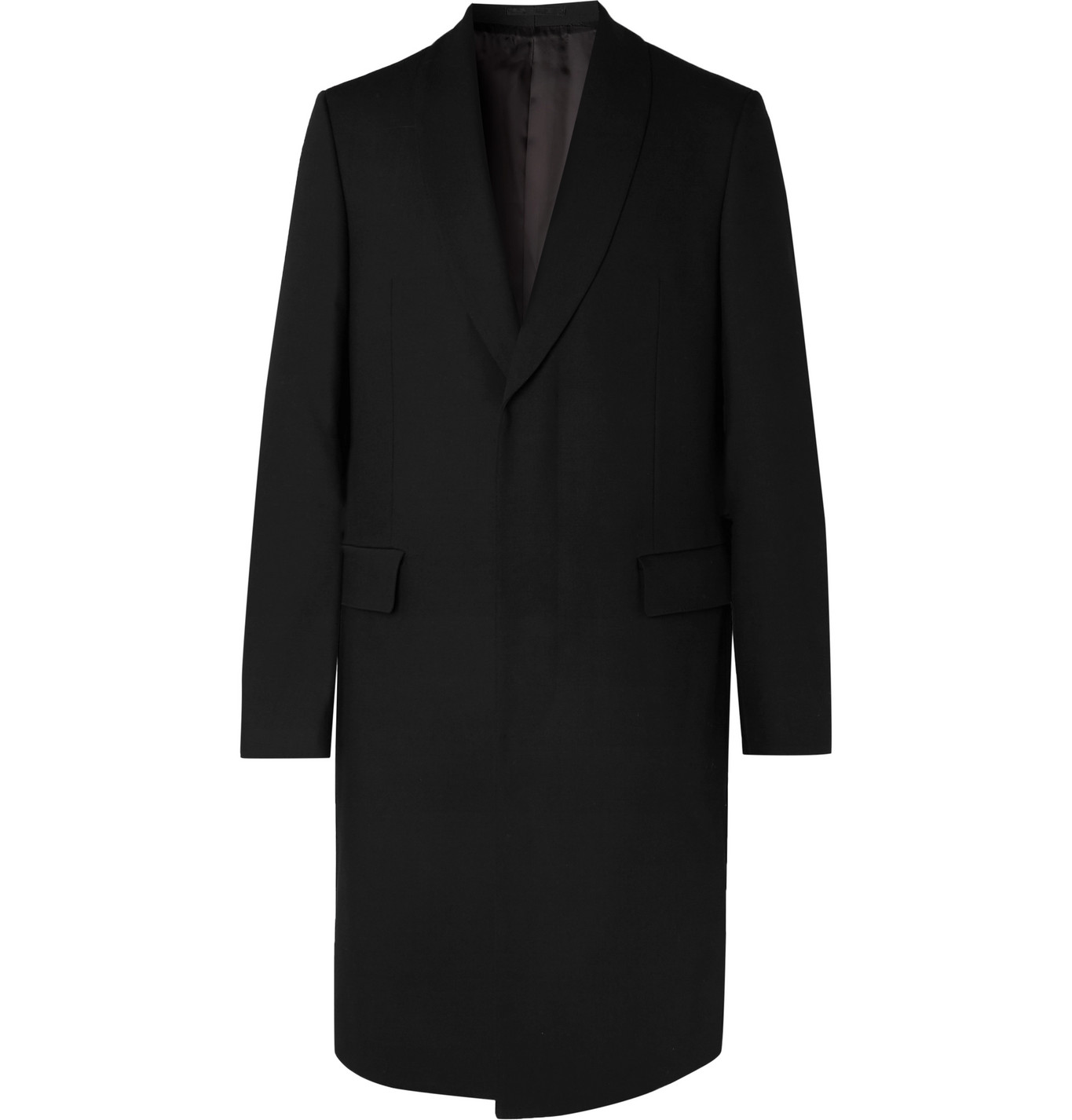 The Row - Leonhard Slim-Fit Shawl-Collar Virgin Wool Overcoat - Men ...