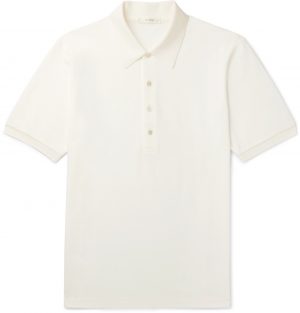 The Row - Noel Cotton-Piqué Polo Shirt - Men - Neutrals The Row - Noel Cotton-Piqué Polo Shirt - Men - Neutrals