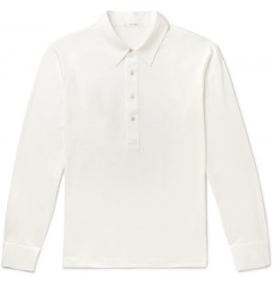The Row - Phillip Cotton Polo Shirt - Men - Neutrals The Row - Phillip Cotton Polo Shirt - Men - Neutrals