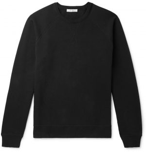 The Row - Sal Loopback Cotton-Jersey Sweatshirt - Men - Black The Row - Sal Loopback Cotton-Jersey Sweatshirt - Men - Black