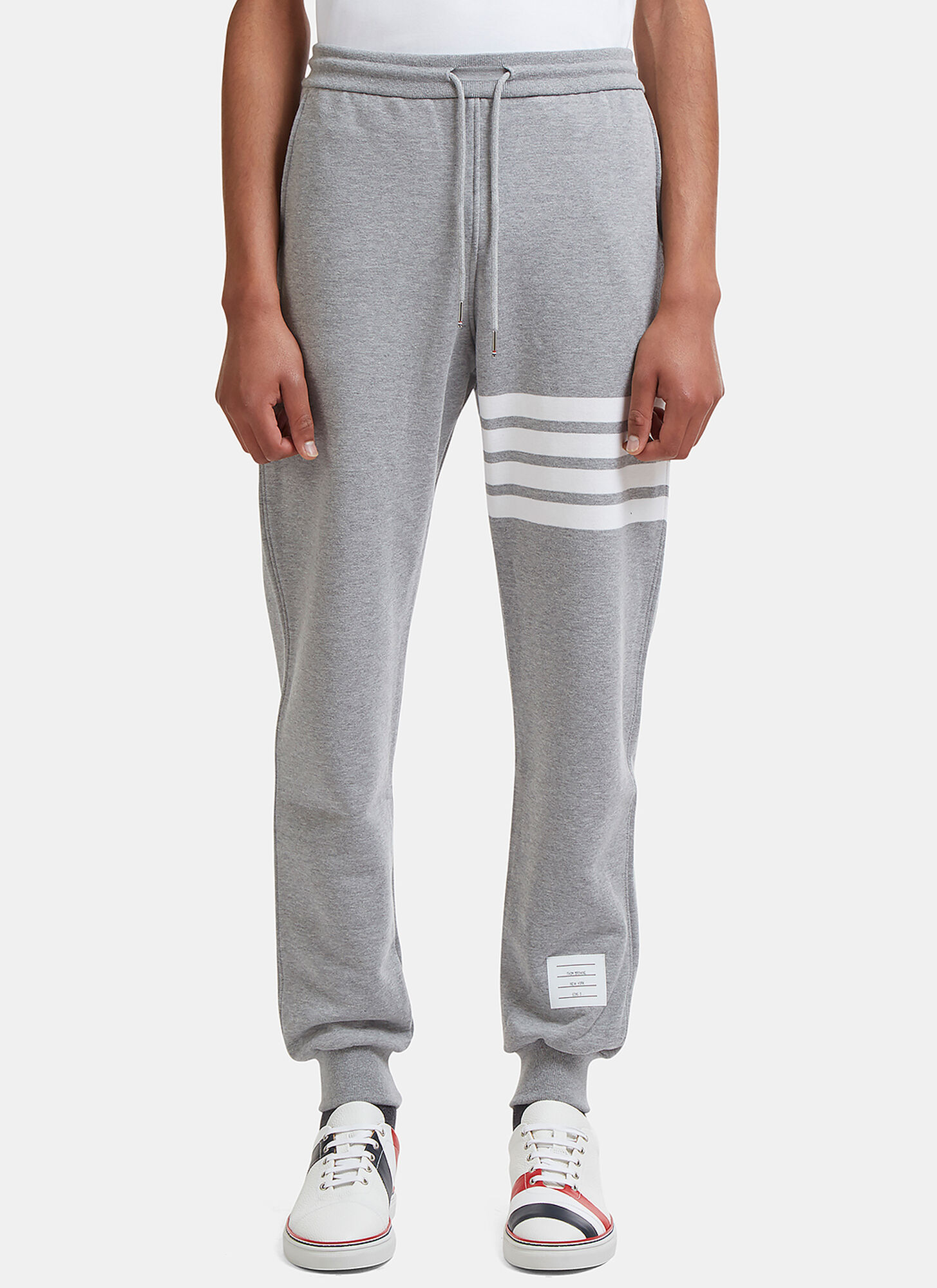 Thom Browne 4 Bar Jersey Track Pants in Grey size JPN - 3 | The Fashionisto