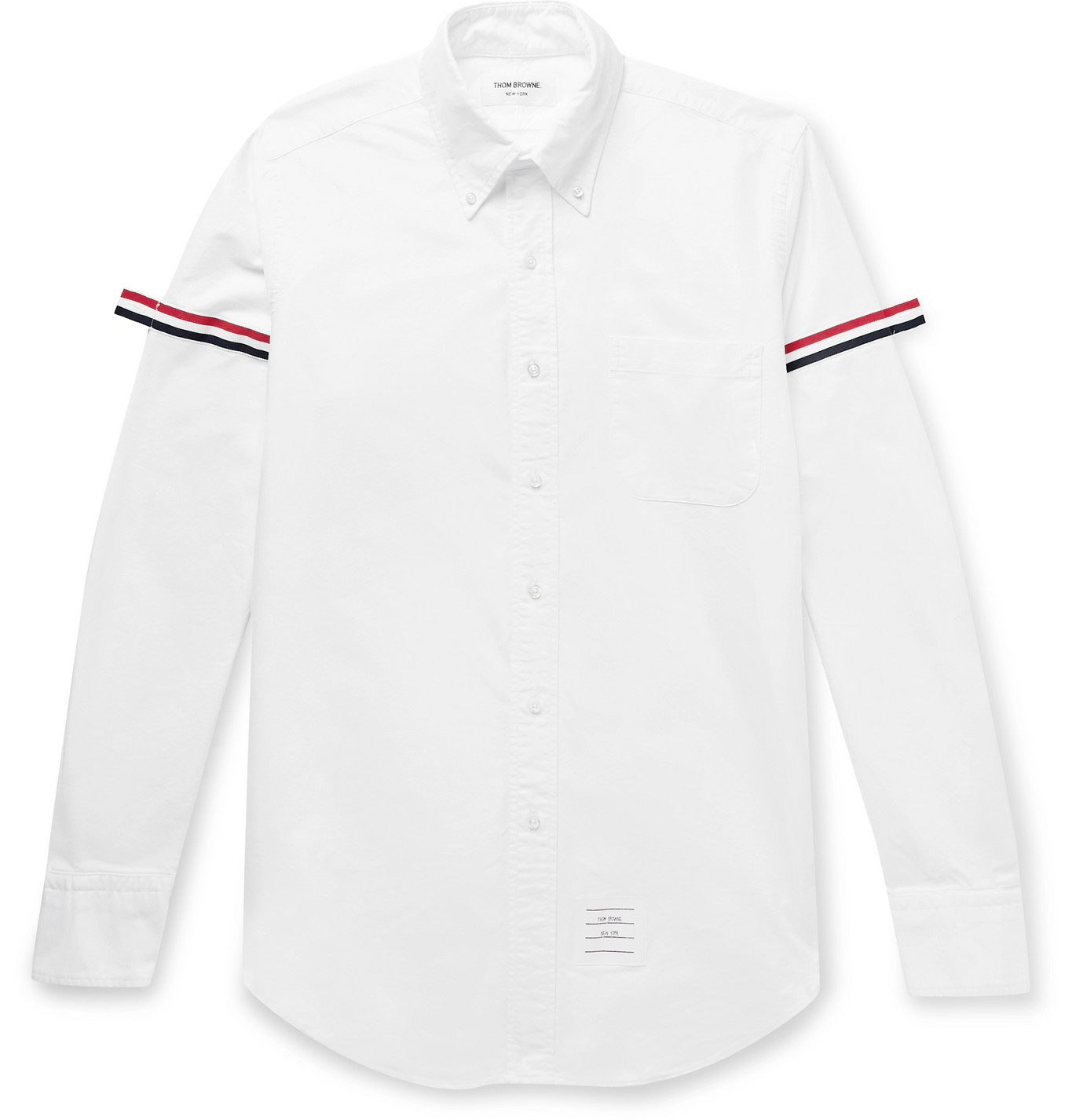 mens white slim fit oxford shirt