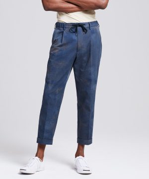 Tie Dye Traveler Suit Trouser in Blue Tie Dye Traveler Suit Trouser in Blue