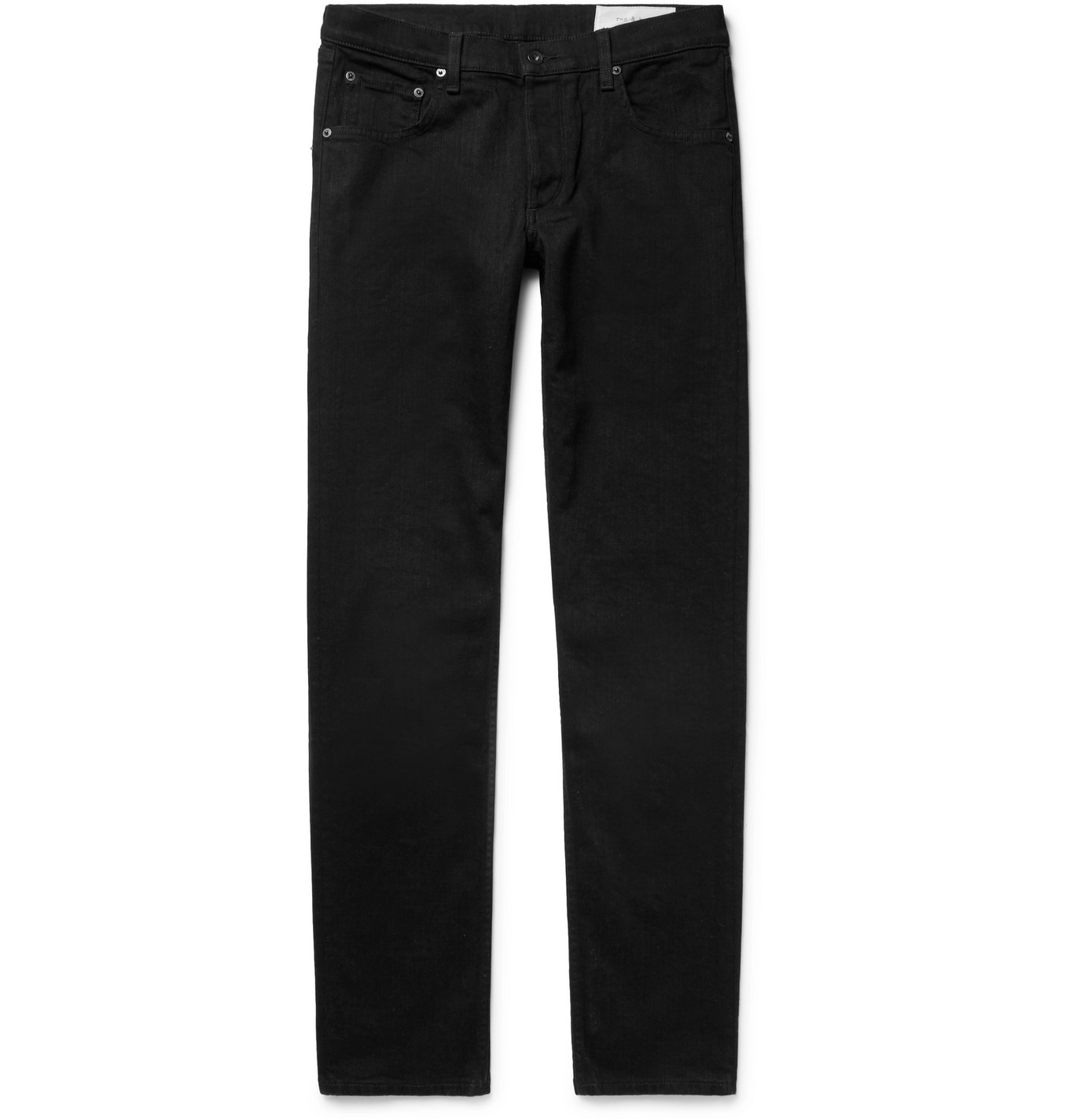 mens black stretch denim jeans