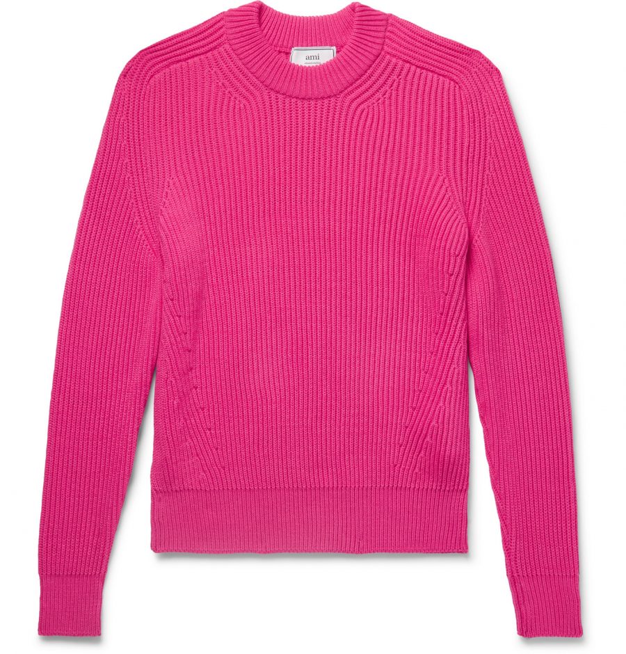 ami pink sweater