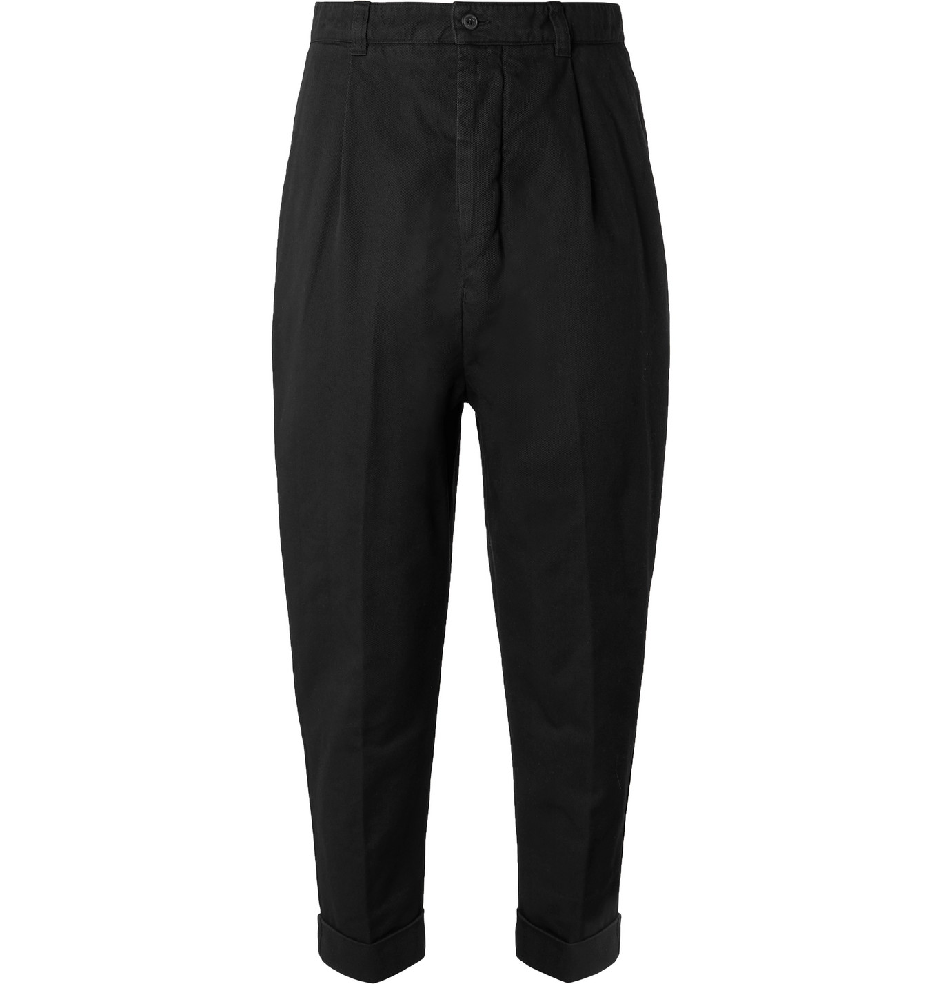pleated tapered trousers mens