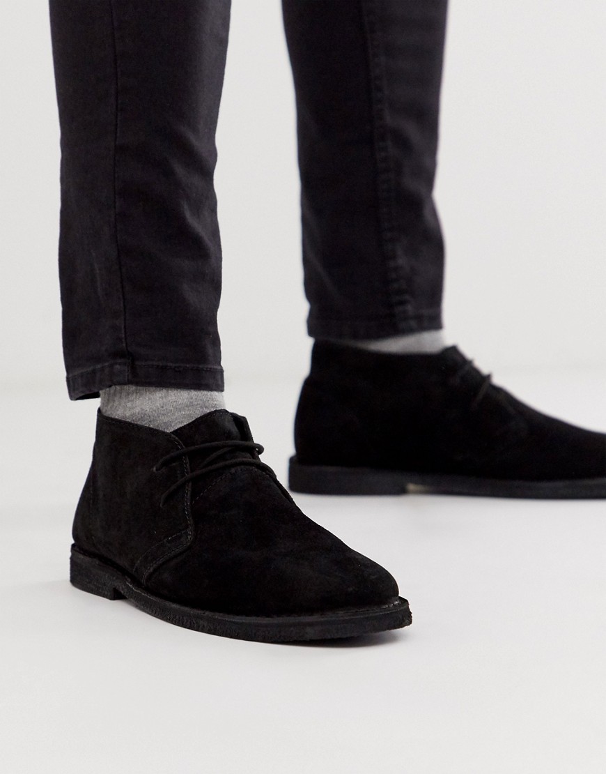 black suede mens chukka boots