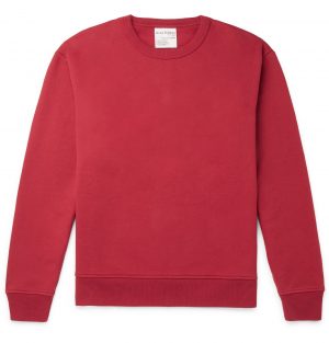 Acne Studios - Fleece-Back Jersey Sweatshirt - Men - Burgundy Acne Studios - Fleece-Back Jersey Sweatshirt - Men - Burgundy
