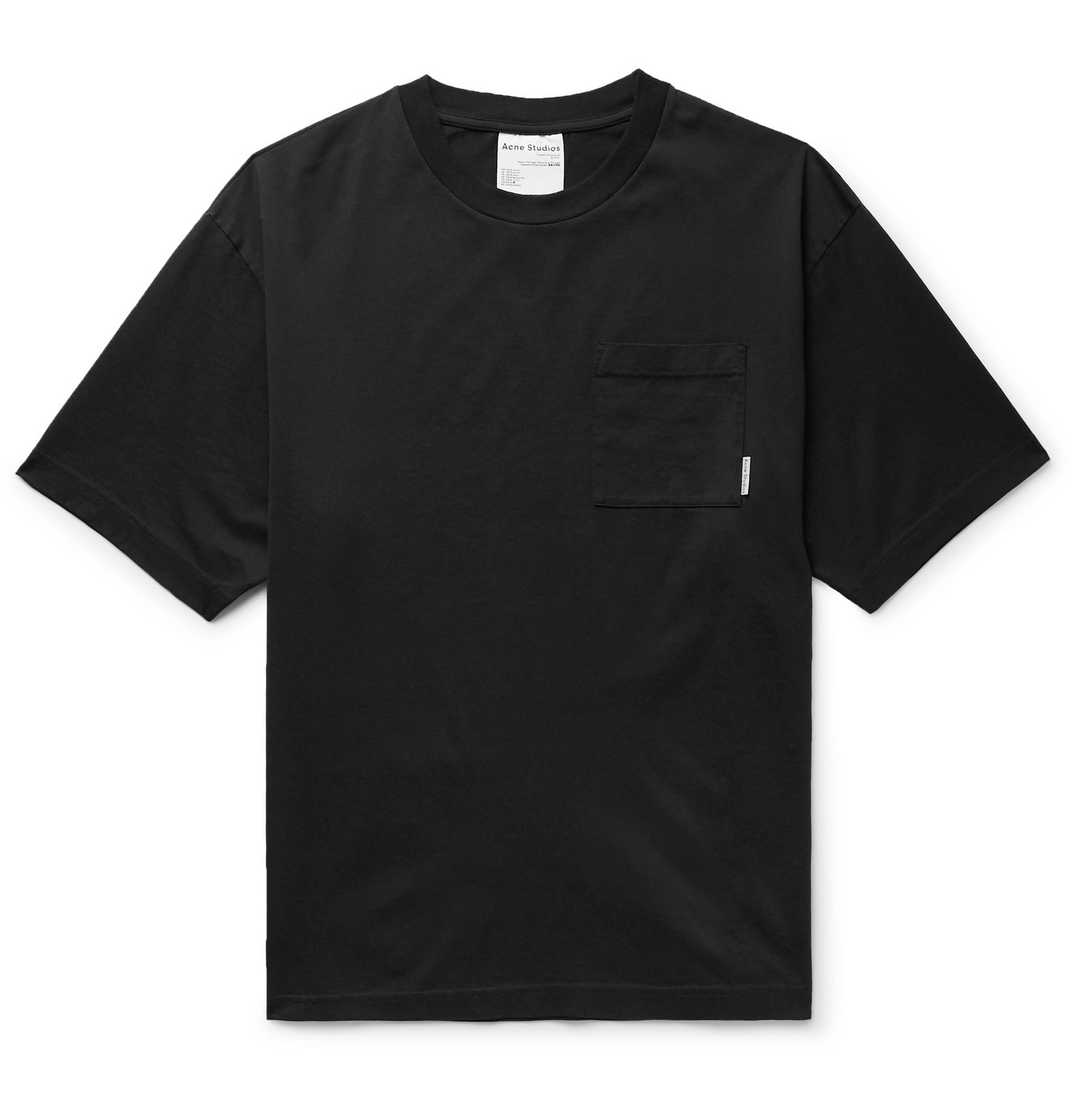 Acne Studios - Oversized Cotton-Jersey T-Shirt - Men - Black | The ...
