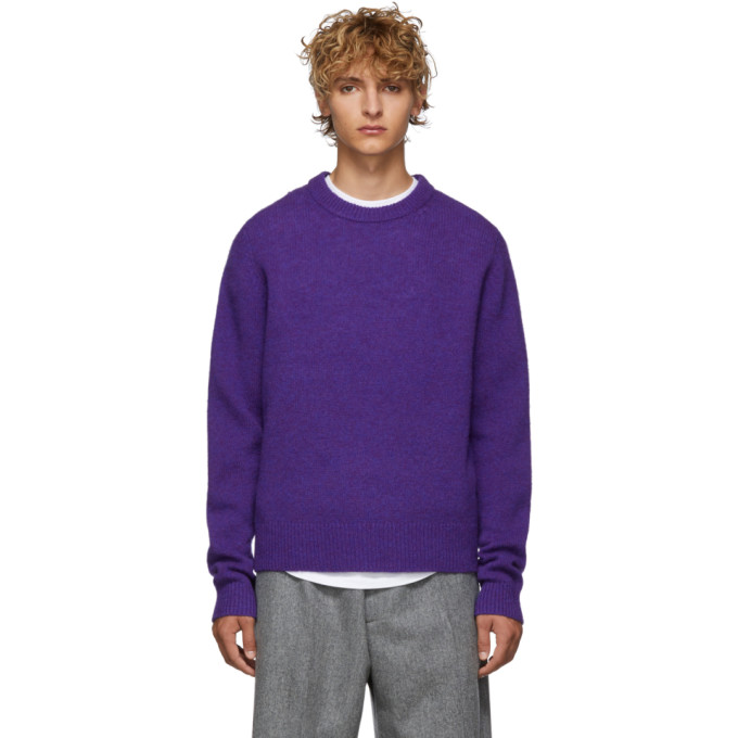 Acne Studios Purple Wool Sweater | The Fashionisto