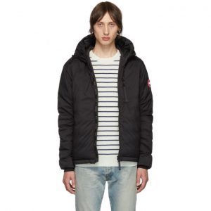 Canada Goose Black Down Lodge Hooded Jacket Canada Goose Black Down Lodge Hooded Jacket
