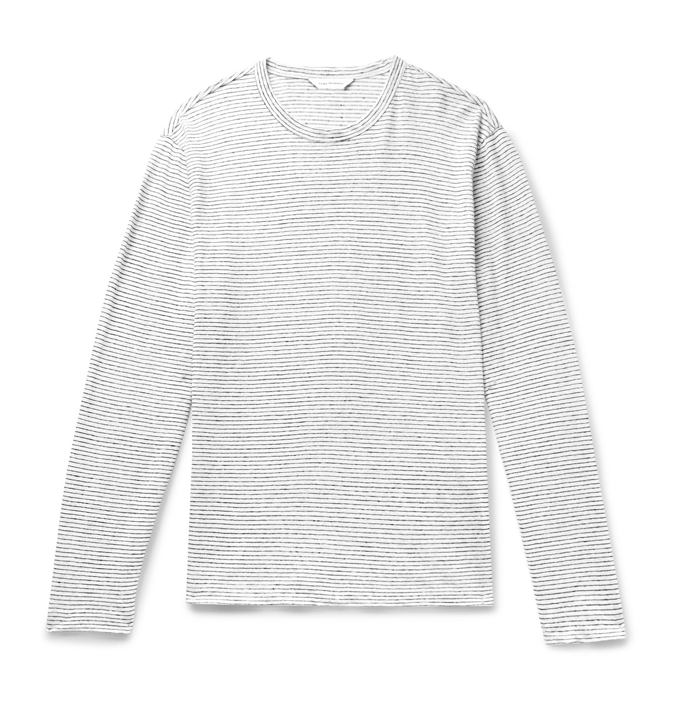 Club Monaco - Striped Linen T-Shirt - Men - White | The Fashionisto