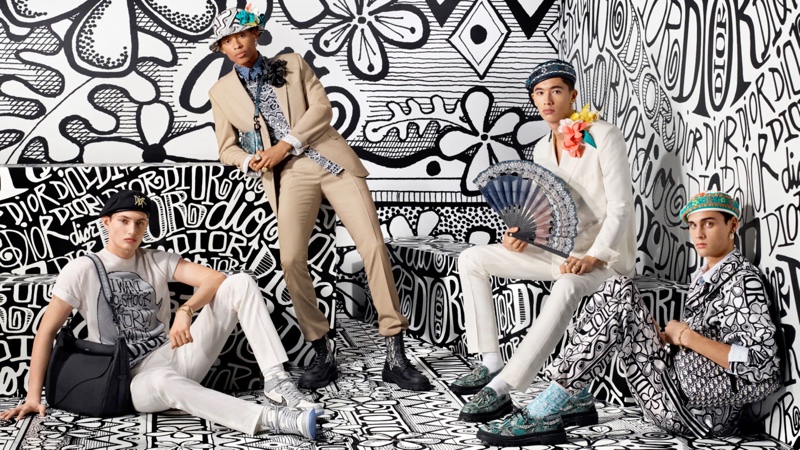 Thatcher Thornton, Jecardi Sykes, Issa Naciri, and Ludwig Wilsdorff front Dior Men's pre-fall 2020 campaign. » Dior Men Embraces a Miami Attitude with Pre-Fall '20 Campaign Thatcher Thornton, Jecardi Sykes, Issa Naciri, and Ludwig Wilsdorff front Dior Men's pre-fall 2020 campaign.