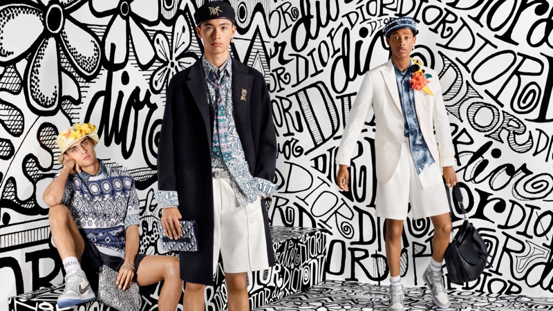 Ludwig Wilsdorff, Issa Naciri, and Jecardi Sykes star in Dior Men's pre-fall 2020 campaign. » Dior Men Embraces a Miami Attitude with Pre-Fall '20 Campaign Ludwig Wilsdorff, Issa Naciri, and Jecardi Sykes star in Dior Men's pre-fall 2020 campaign.