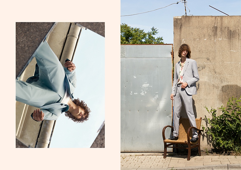 Embracing tailored ensembles, Casper Plantinga dons Sandro.