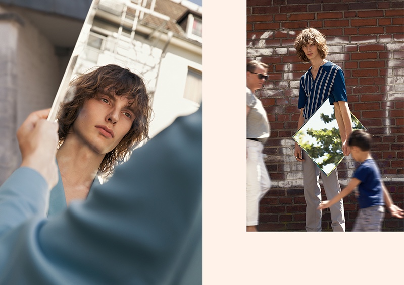 Taking to the public streets, Casper Plantinga makes a case for Sandro's everyday elegance.