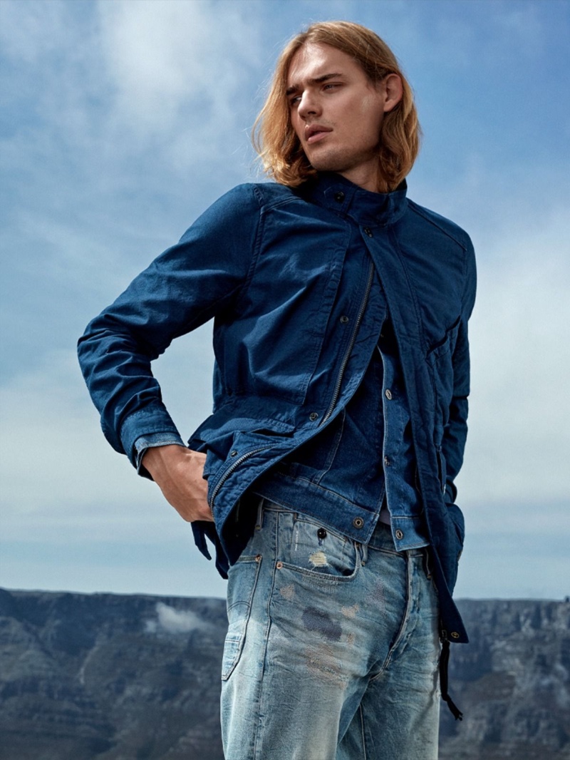 Ton Heukels fronts G-Star Raw's spring-summer 2020 campaign.