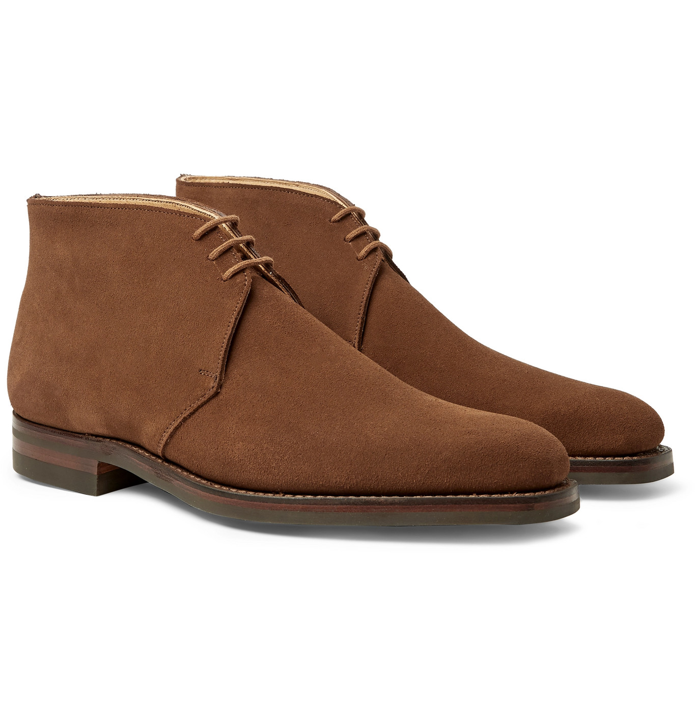 George Cleverley - Nathan Suede Chukka Boots - Men - Brown | The ...