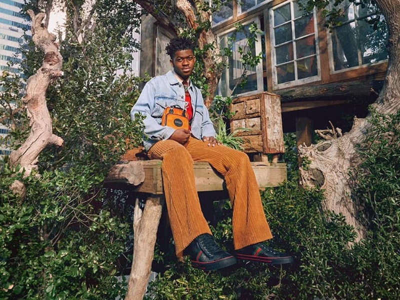 Lil Nas X stars in Gucci's Off the Grid campaign.