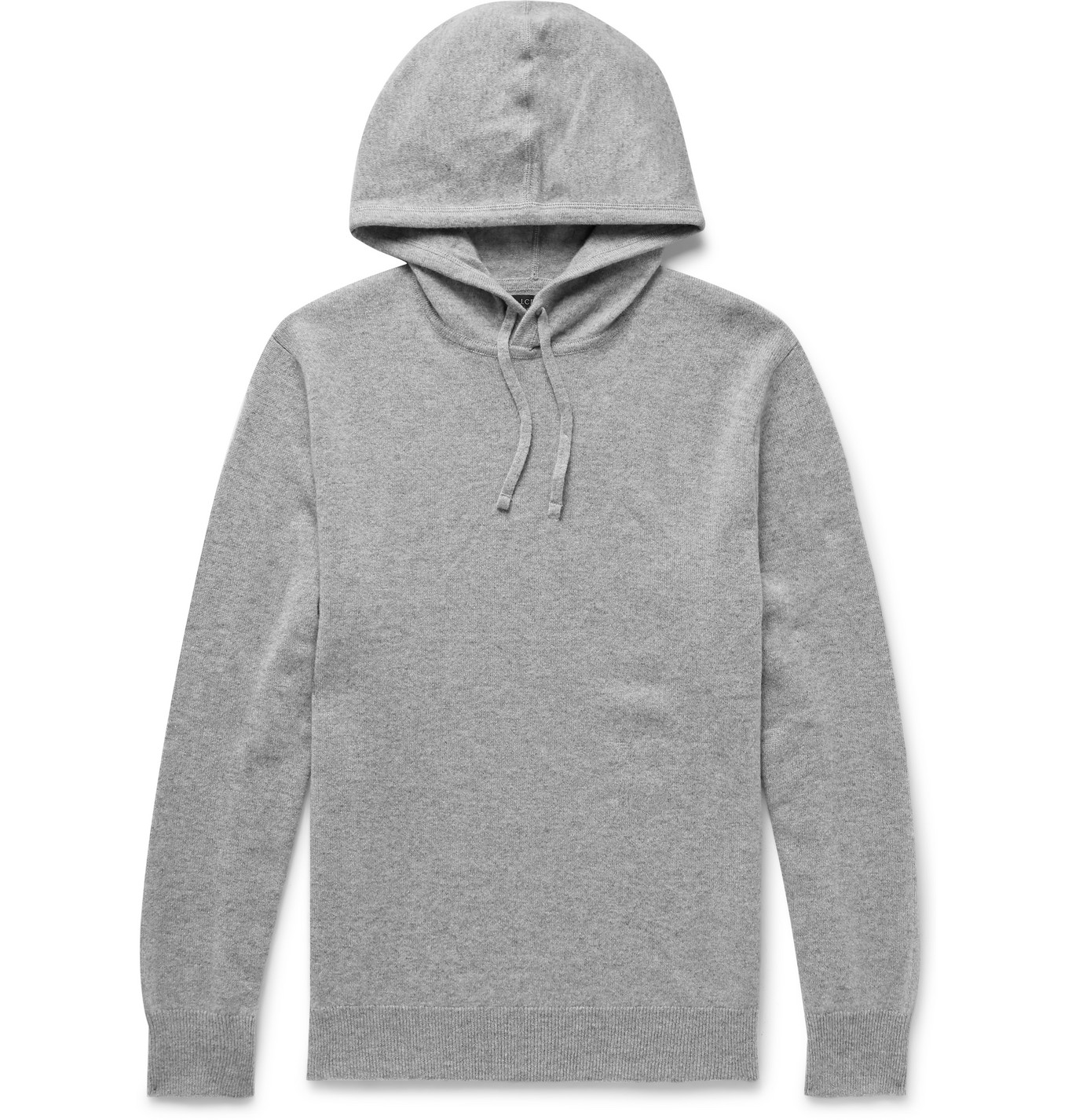 J.Crew Mélange Cashmere Hoodie Men Gray The Fashionisto