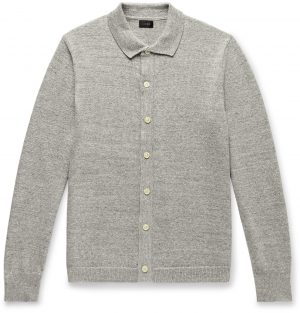 J.Crew - Mélange Cotton and Wool-Blend Cardigan - Men - Gray J.Crew - Mélange Cotton and Wool-Blend Cardigan - Men - Gray