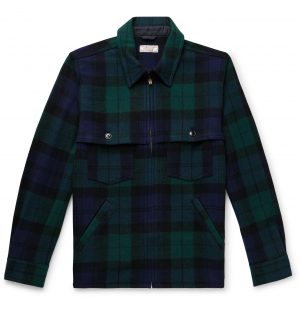 J.Crew - Wallace & Barnes Checked Wool-Blend Jacket - Men - Green J.Crew - Wallace & Barnes Checked Wool-Blend Jacket - Men - Green