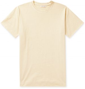 John Elliott - Anti Expo Slub Cotton-Jersey T-Shirt - Men - Yellow John Elliott - Anti Expo Slub Cotton-Jersey T-Shirt - Men - Yellow