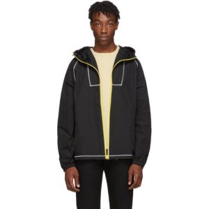 John Elliott Black High Shrunk Full Zip Jacket John Elliott Black High Shrunk Full Zip Jacket