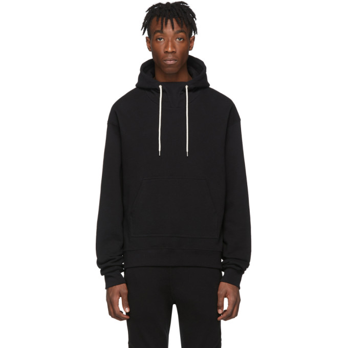 John Elliott Black Kake Mock 2 Hoodie | The Fashionisto