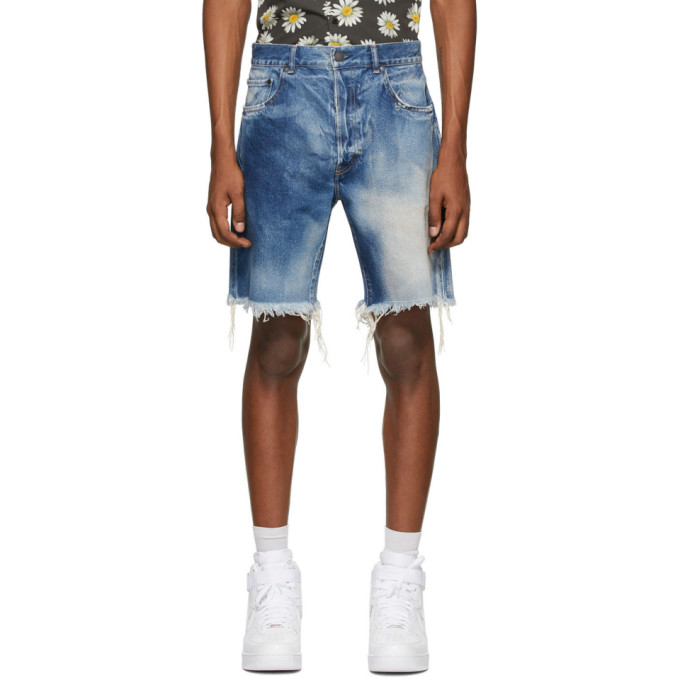 John Elliott Blue The Kane 2 Shorts The Fashionisto