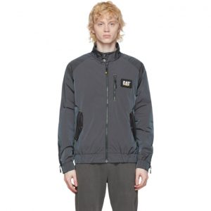 John Elliott Grey CAT Edition Iridescent Nylon Harrington Jacket John Elliott Grey CAT Edition Iridescent Nylon Harrington Jacket