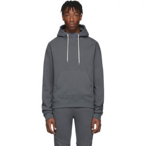 John Elliott Grey Kake Mock 2 Hoodie John Elliott Grey Kake Mock 2 Hoodie