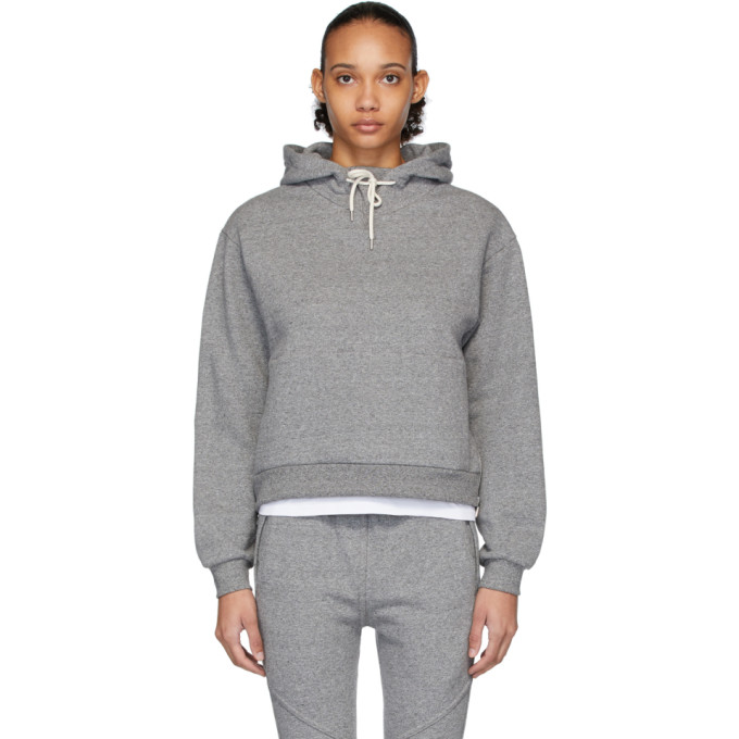 ruched sleeve hoodie pink