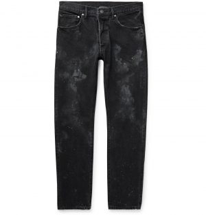John Elliott - Kane 2 Paint-Splattered Distressed Denim Jeans - Men - Black John Elliott - Kane 2 Paint-Splattered Distressed Denim Jeans - Men - Black