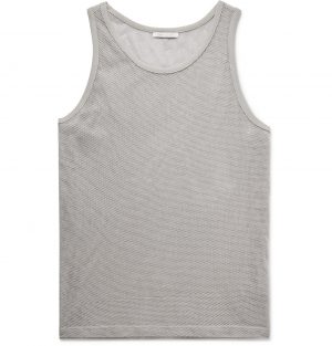 John Elliott - Slim-Fit Cotton-Mesh Tank Top - Men - Gray John Elliott - Slim-Fit Cotton-Mesh Tank Top - Men - Gray