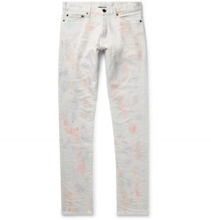 John Elliott - The Cast 2 Skinny-Fit Tie-Dyed Denim Jeans - Men - White John Elliott - The Cast 2 Skinny-Fit Tie-Dyed Denim Jeans - Men - White