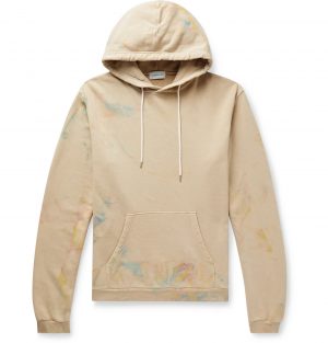 John Elliott - Tie-Dyed Loopback Cotton-Jersey Hoodie - Men - Neutrals John Elliott - Tie-Dyed Loopback Cotton-Jersey Hoodie - Men - Neutrals