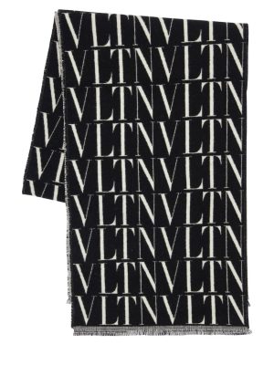 Logo Intarsia Wool & Cashmere Scarf Logo Intarsia Wool & Cashmere Scarf