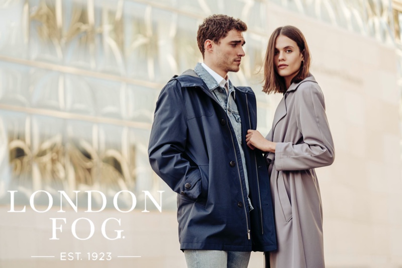 Photographer Dean Isidro captures Ivan Kozak and Darya Kostenich for London Fog's spring-summer 2020 campaign.