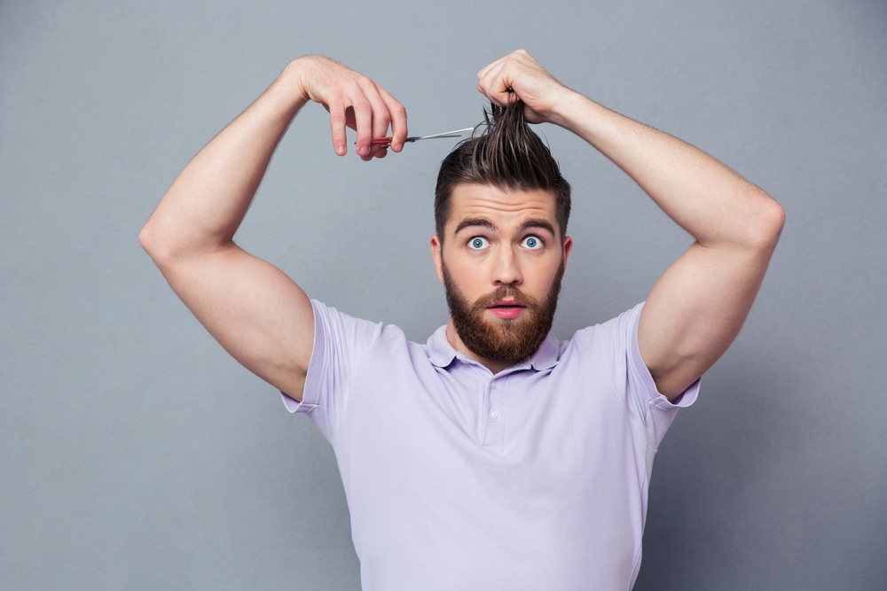 how do you cut your own hair male