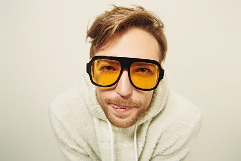 Man in Statement Sunglasses