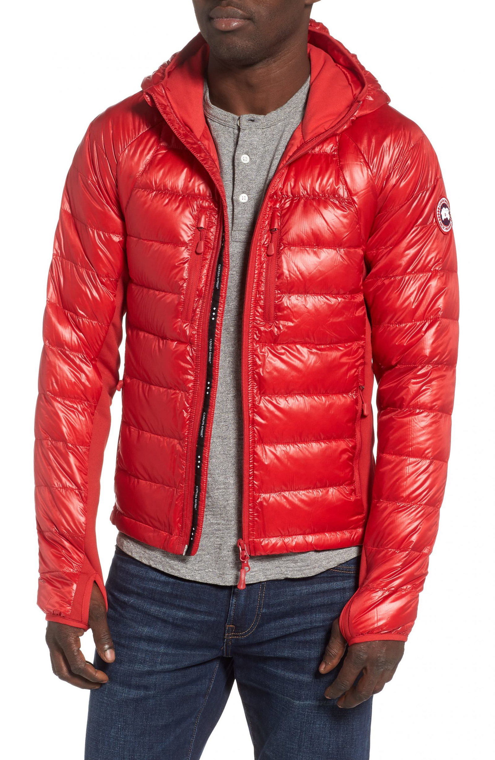 mens canada goose down red
