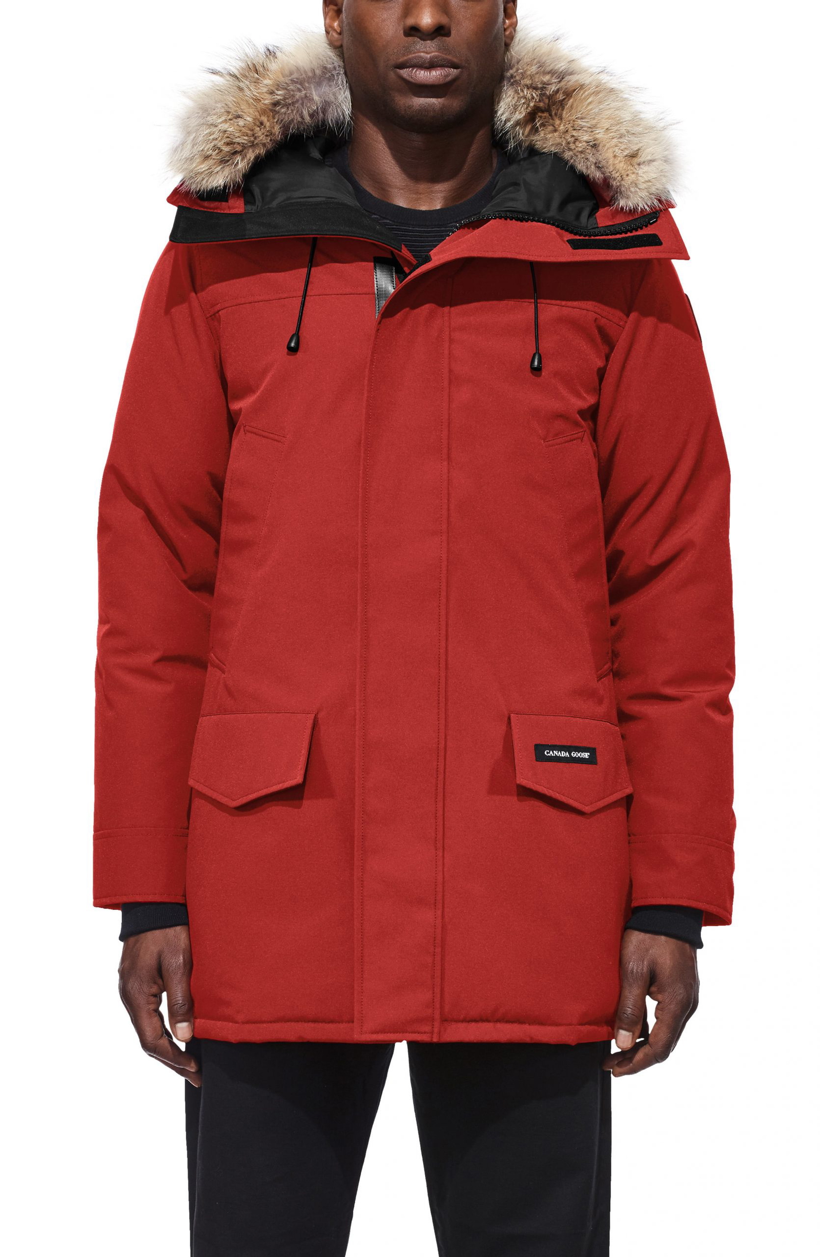 mens canada goose down red