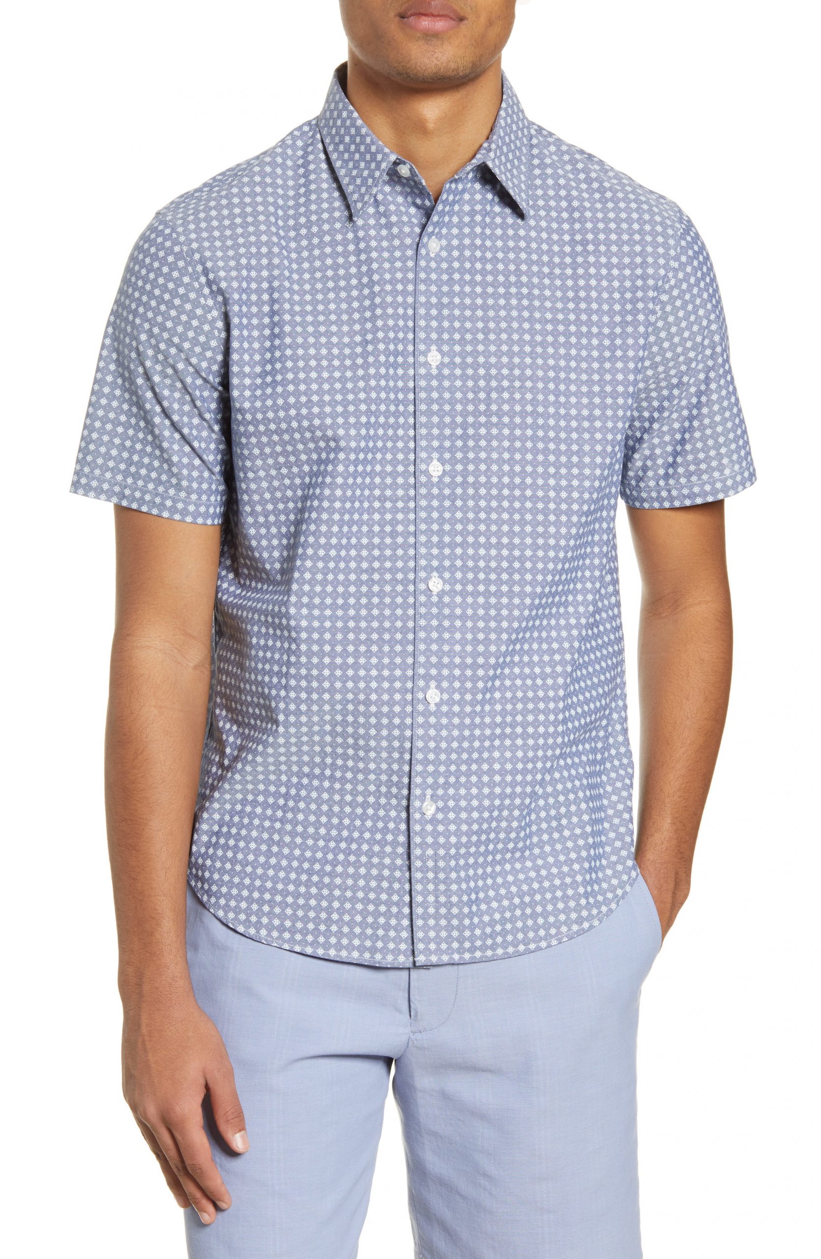 Men’s Club Monaco Short Sleeve Button-Up Shirt | The Fashionisto