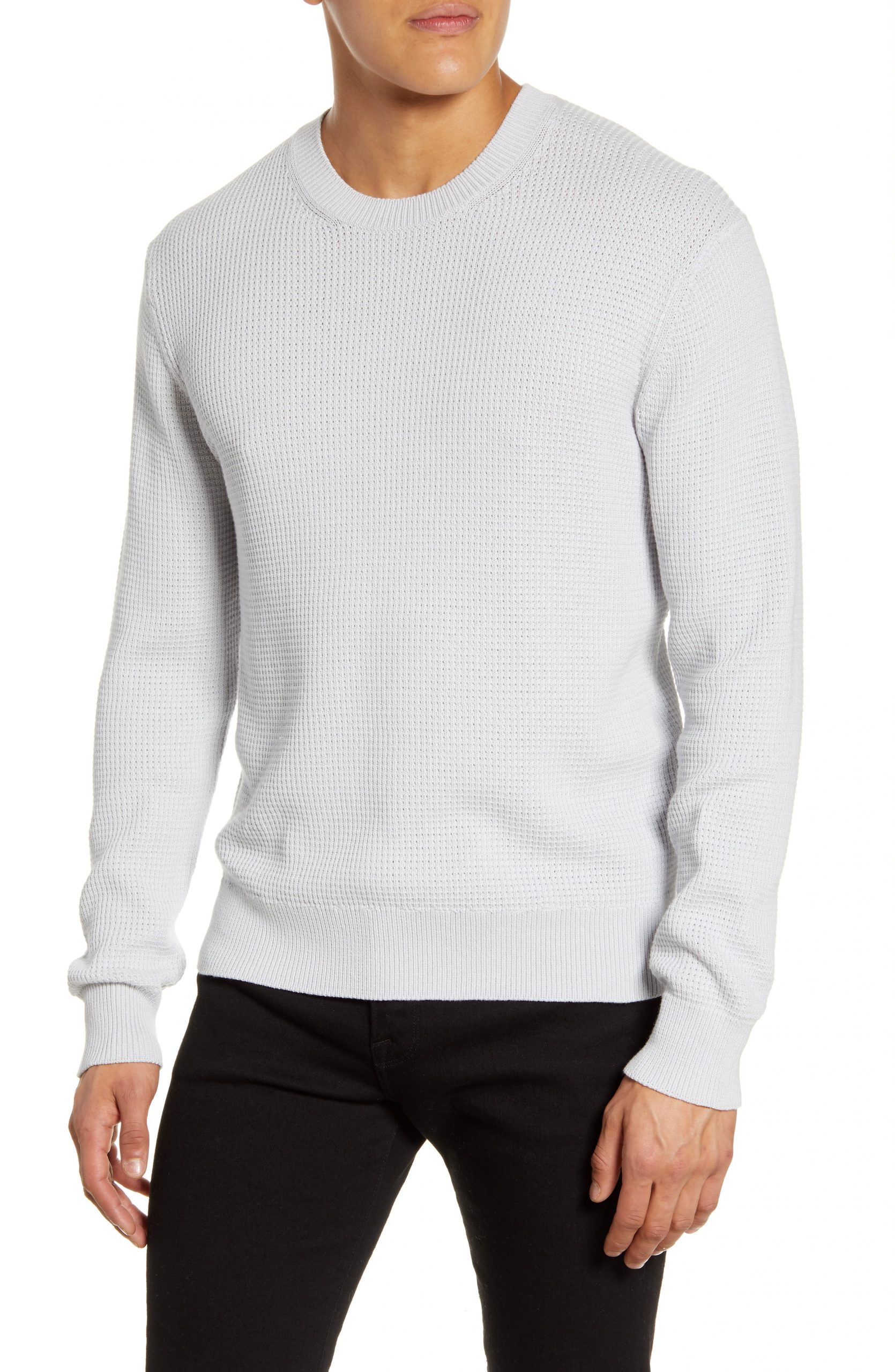 Men’s Club Monaco Slim Fit Crewneck Sweater, Size Small - Metallic ...