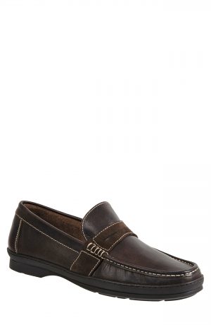 Men's Sandro Moscoloni Reid Penny Loafer, Size 7.5 D - Brown Men's Sandro Moscoloni Reid Penny Loafer, Size 7.5 D - Brown