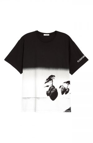 Men's Valentino Floating Island Graphic Tee, Size Small - Black Men's Valentino Floating Island Graphic Tee, Size Small - Black