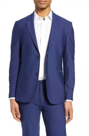 Men's Vince Camuto Slim Fit Performance Mesh Sport Coat, Size X-Small - Blue Men's Vince Camuto Slim Fit Performance Mesh Sport Coat, Size X-Small - Blue